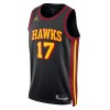 Maillot Basket Homme Atlanta Hawks Onyeka Okongwu 17 2022-23 Jordan Statement Edition Noir Swingman